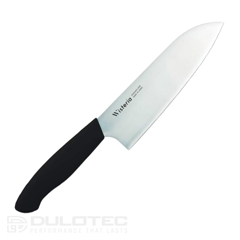 Кухненски нож Fuji Cutlery Santoku FC-680 Wisteria- черен » Dulotec.BG