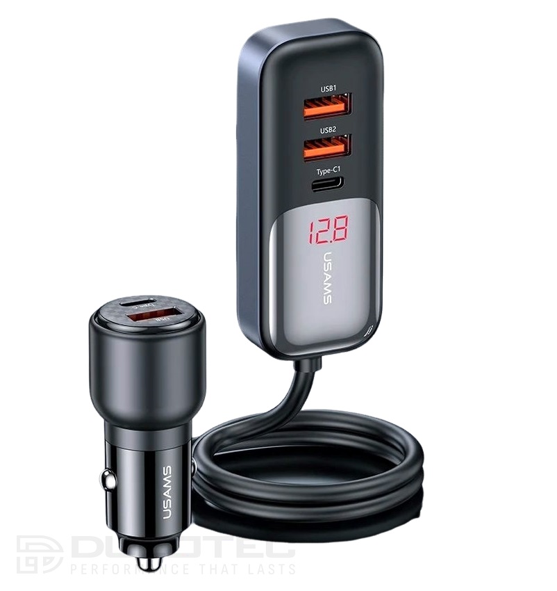 Зарядно за кола, USAMS S-CC213 C40 165W, 2 usb C + 3 usb A PPS, 5 изхода CC213CC01 » Dulotec.BG Зарядно за кола, USAMS S-CC213 C40 165W, 2 usb C + 3 usb A PPS, 5 изхода CC213CC01 » Dulotec.BG