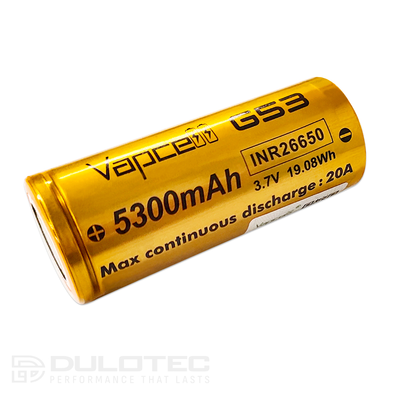 Батерия Vapcell G53 26650 5300mAh 20A » Dulotec.BG