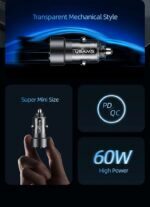 Зарядно за кола, USAMS US-CC208 C39 60W, 1 usb C + 1 usb A, 2 изхода CC208CC01 » Dulotec.BG Зарядно за кола, USAMS US-CC208 C39 60W, 1 usb C + 1 usb A, 2 изхода CC208CC01 » Dulotec.BG