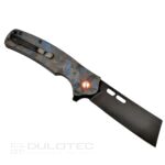 Сгъваем нож Dulotec K261-BL дръжка от G10 с карбоново покритие и D2 стомана » Dulotec.BG