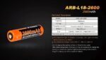 Батерия Fenix ARB-L18-2600 - 18650 2600mAh » Dulotec.BG