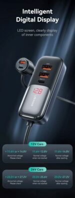 Зарядно за кола, USAMS S-CC213 C40 165W, 2 usb C + 3 usb A PPS, 5 изхода CC213CC01 » Dulotec.BG Зарядно за кола, USAMS S-CC213 C40 165W, 2 usb C + 3 usb A PPS, 5 изхода CC213CC01 » Dulotec.BG