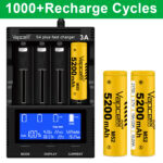 Батерия Vapcell M52 21700 5200mAh със защита и изпъкнал плюс » Dulotec.BG