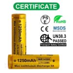Батерия Vapcell 14500 F12 1250mAh 3A » Dulotec.BG