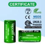 Батерия Vapcell 18350 F14 1400mАh 3A » Dulotec.BG