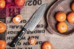 Кухненски нож Tojiro DP Damascus Santoku Knife 170мм F-331 - VG10 - ламинат 37 пласта » Dulotec.BG