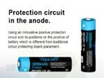Батерия Vapcell P1422A 14500 2250mAh 1.5V AA със защита и USB-C зареждане » Dulotec.BG