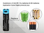 Батерия Vapcell P1422A 14500 2250mAh 1.5V AA със защита и USB-C зареждане » Dulotec.BG