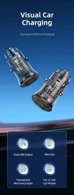 Зарядно за кола, USAMS US-CC162 C31 15W, 2 изхода А+А CC162CC01 » Dulotec.BG Зарядно за кола, USAMS US-CC162 C31 15W, 2 изхода А+А CC162CC01 » Dulotec.BG