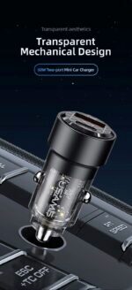 Зарядно за кола, USAMS US-CC208 C39 60W, 1 usb C + 1 usb A, 2 изхода CC208CC01 » Dulotec.BG Зарядно за кола, USAMS US-CC208 C39 60W, 1 usb C + 1 usb A, 2 изхода CC208CC01 » Dulotec.BG