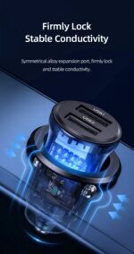 Зарядно за кола, USAMS US-CC162 C31 15W, 2 изхода А+А CC162CC01 » Dulotec.BG Зарядно за кола, USAMS US-CC162 C31 15W, 2 изхода А+А CC162CC01 » Dulotec.BG