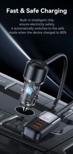 Зарядно за кола, USAMS S-CC213 C40 165W, 2 usb C + 3 usb A PPS, 5 изхода CC213CC01 » Dulotec.BG Зарядно за кола, USAMS S-CC213 C40 165W, 2 usb C + 3 usb A PPS, 5 изхода CC213CC01 » Dulotec.BG