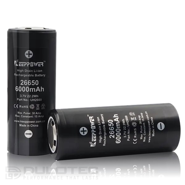 Батерия Keeppower 26650 6000mAh без защита високо разрядна » Dulotec.BG
