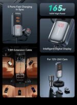 Зарядно за кола, USAMS S-CC213 C40 165W, 2 usb C + 3 usb A PPS, 5 изхода CC213CC01 » Dulotec.BG Зарядно за кола, USAMS S-CC213 C40 165W, 2 usb C + 3 usb A PPS, 5 изхода CC213CC01 » Dulotec.BG