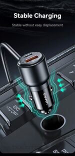 Зарядно за кола, USAMS S-CC213 C40 165W, 2 usb C + 3 usb A PPS, 5 изхода CC213CC01 » Dulotec.BG Зарядно за кола, USAMS S-CC213 C40 165W, 2 usb C + 3 usb A PPS, 5 изхода CC213CC01 » Dulotec.BG