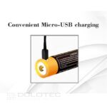 Батерия Vapcell P1418A 14500 1800mAh 1.5V със защита и Micro USB зареждане » Dulotec.BG