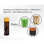 Батерия Vapcell P1418A 14500 1800mAh 1.5V със защита и Micro USB зареждане » Dulotec.BG