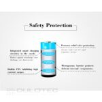 Батерия Vapcell P1608A 16340 800mAh със защита и Micro USB зареждане » Dulotec.BG