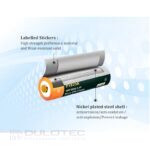 Батерия Vapcell P1835A 18650 3500mAh 10A със защита и Micro USB зареждане » Dulotec.BG