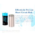 Батерия Vapcell P1608A 16340 800mAh със защита и Micro USB зареждане » Dulotec.BG