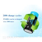 Батерия Vapcell P1608A 16340 800mAh със защита и Micro USB зареждане » Dulotec.BG