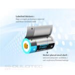 Батерия Vapcell P1608A 16340 800mAh със защита и Micro USB зареждане » Dulotec.BG