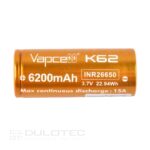 Батерия Vapcell 26650 K62 6200mAh 15A » Dulotec.BG