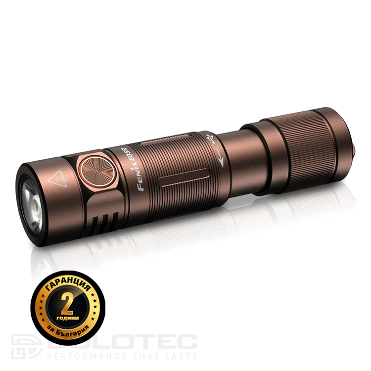 Фенер Fenix E05R с ключодържател - кафяв » Dulotec.BG