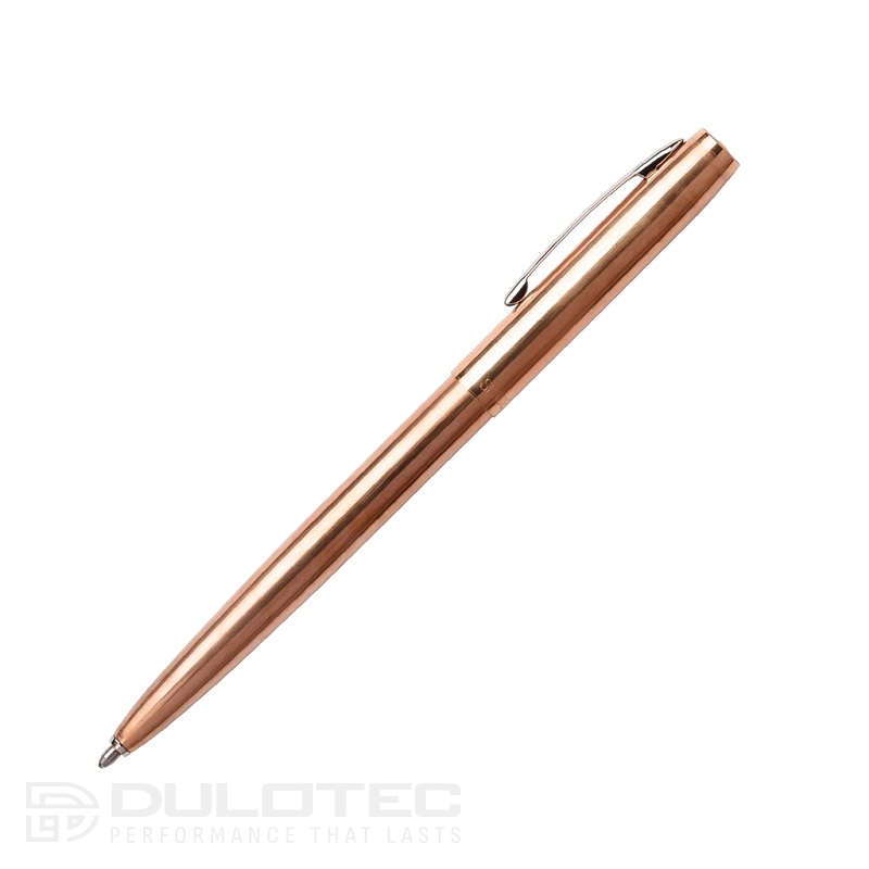 Химикалка Fisher Space Pen Antimicrobial Raw Brass Cap-O-Matic с хромиран клипс M4RAW в подаръчна кутия » Dulotec.BG