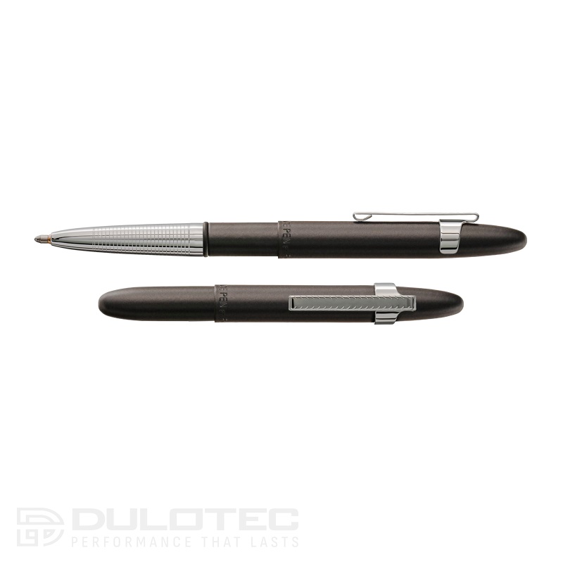 Химикалка Fisher Space Pen Matte black Bullet with chrome finger grip 400BC-CL » Dulotec.BG