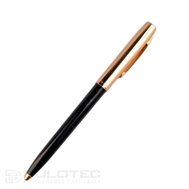 Химикалка Fisher Space Pen Cap-O-Matic Brass cap Black barrel 775G-B в подаръчна кутия » Dulotec.BG