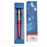 Химикалка Fisher Space Pen Cap-O-Matic Brass cap Red barrel 775G-R в подаръчна кутия » Dulotec.BG