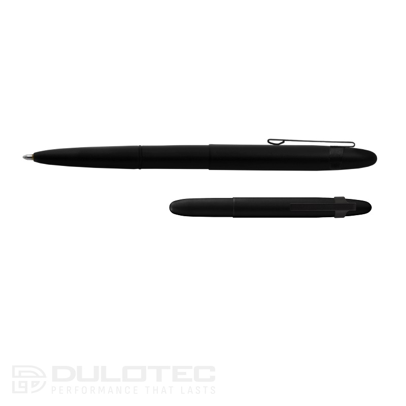 Химикалка Fisher Space Pen Matte Black Bullet с клипс 400BCL в подаръчна кутия » Dulotec.BG
