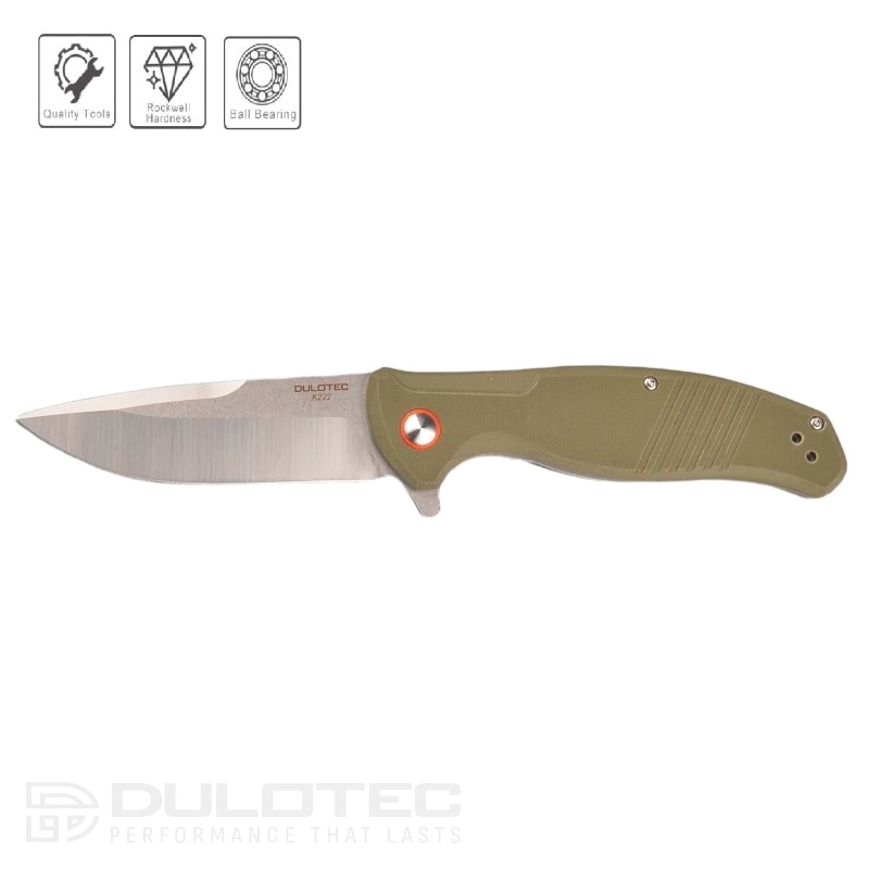 Сгъваем нож Dulotec K222 - Зелен 8Cr14Mov Неръждаема Стомана » Dulotec.BG
