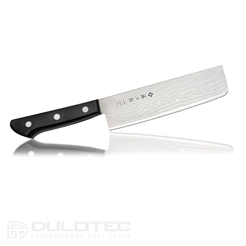 Кухненски нож Tojiro DP Damascus Nakiri Knife 165мм F-330 - VG10 - ламинат 37 пласта » Dulotec.BG