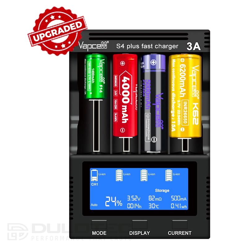 Зарядно устройство Vapcell S4 Plus » Dulotec.BG