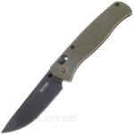 Сгъваем нож SRM 251M-GB - дръжка от G10 с карбоново покритие и N690 стомана » Dulotec.BG