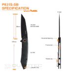 Сгъваем нож Ruike P831S-SB » Dulotec.BG