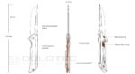 Титаниев сгъваем нож Ruike M121-TZ » Dulotec.BG