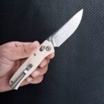 Сгъваем нож SRM 255L-GT - дръжка от G10 и 10Cr15MoV стомана » Dulotec.BG