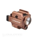 Пистолетен фенер Dulotec G3 кафяв – подцевен с лазерен целеуказател зелен » Dulotec.BG