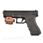 Пистолетен фенер Dulotec G3 кафяв – подцевен с лазерен целеуказател зелен » Dulotec.BG