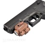 Пистолетен фенер Dulotec G3 кафяв – подцевен с лазерен целеуказател зелен » Dulotec.BG