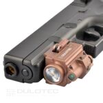 Пистолетен фенер Dulotec G3 кафяв – подцевен с лазерен целеуказател зелен » Dulotec.BG