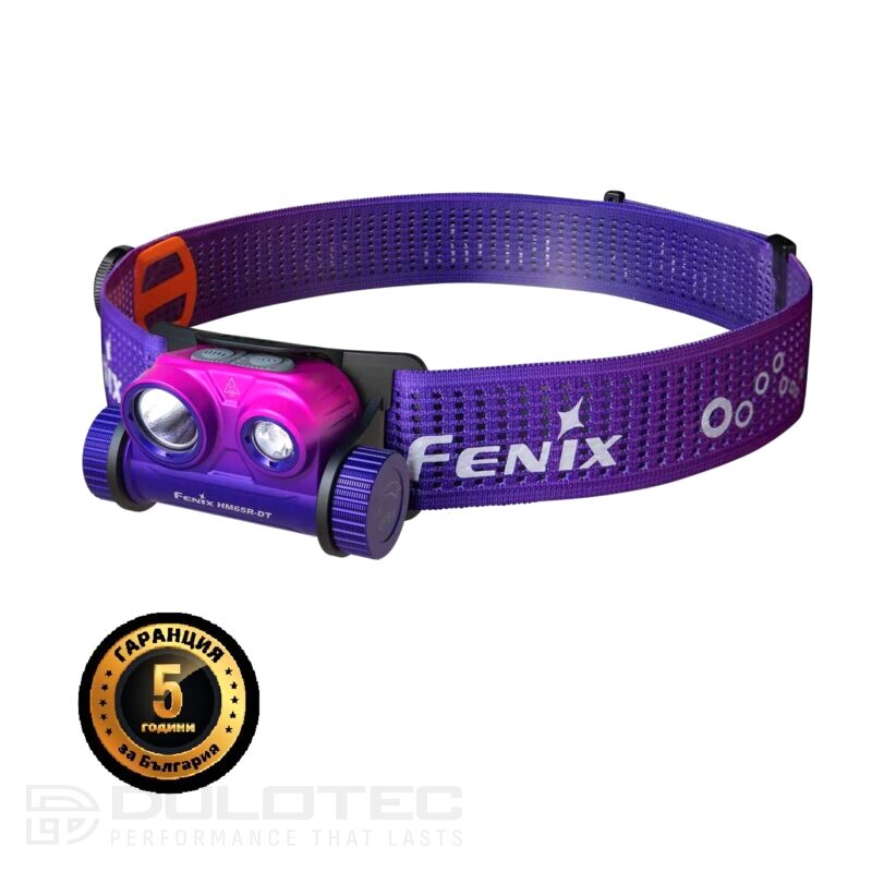Челник Fenix HM65R-DT LED – замъглено лилав » Dulotec.BG
