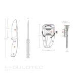Ловен нож Ruike Jager F118-B 14C28N острие и многопозиционна кания » Dulotec.BG