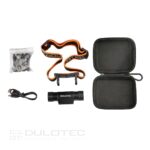 Мощен челник Dulotec H4 Pro + батерия 3400 mAh, с бяла и синя светлина » Dulotec.BG