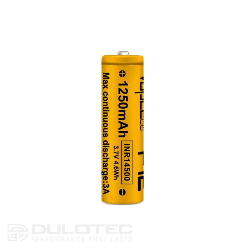 Батерия Vapcell 14500 F12 1250mAh 3A с изпъкнал плюс » Dulotec.BG