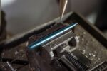 Химикалка Fisher Space Pen Cerakote®  Elite Navy Blue Finished Bullet Space Pen - 400E-220 в подаръчна кутия » Dulotec.BG